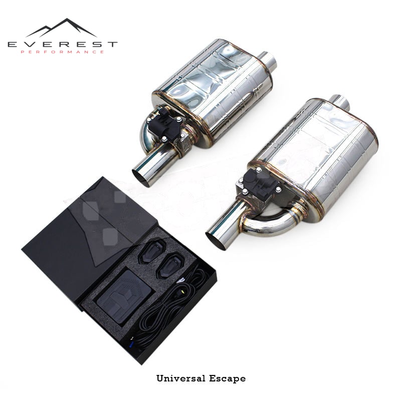 Car Exhaust System for Various Models Stainless Steel Universal Muffler Valvetronic With Remote Control