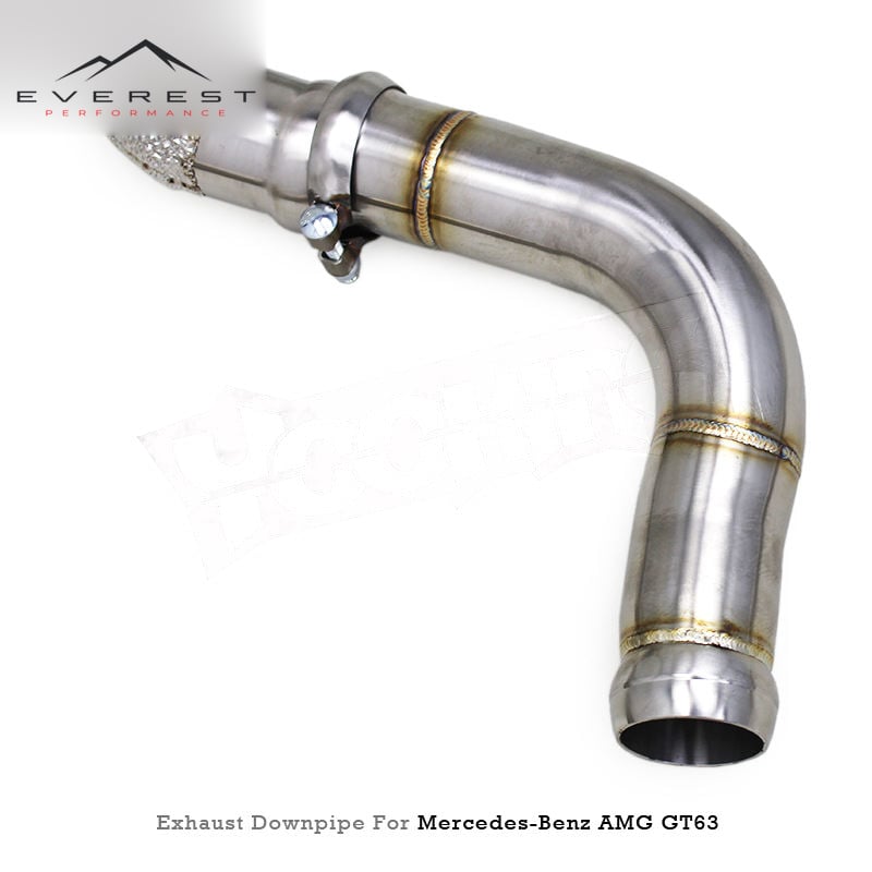 SS304 Exhaust Downpipe for Mercedes-Benz AMG GT63 GT63S 4.0T 2019-2023 Racing Straight Through Downpipes