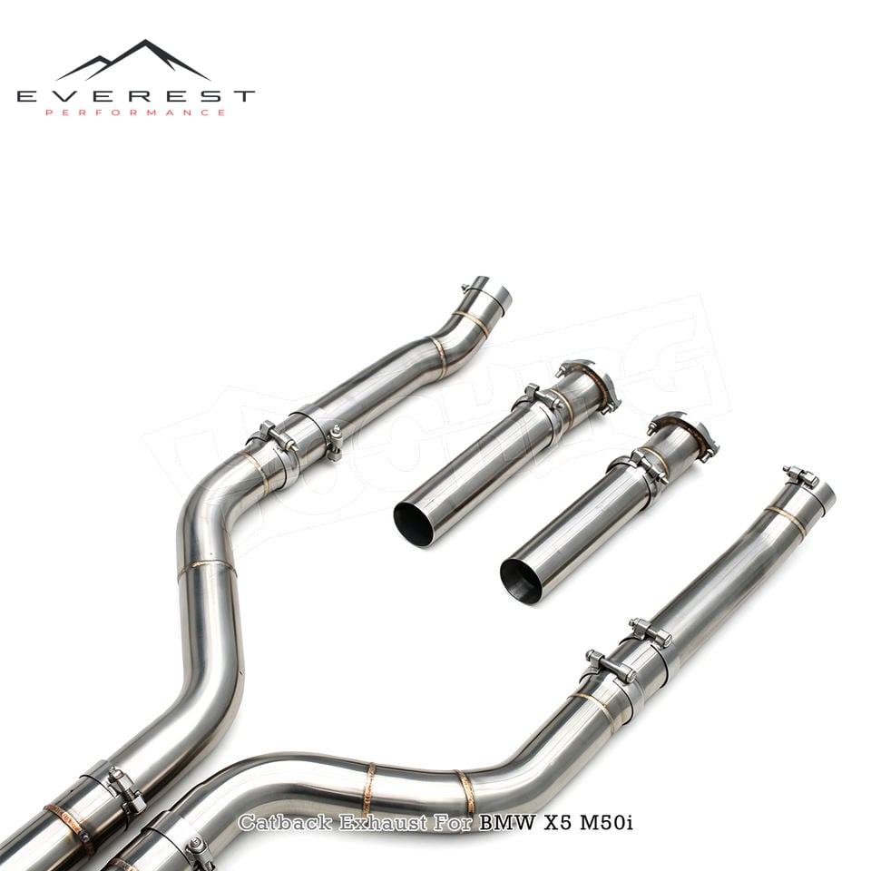 Custom Catback Muffler with Z Pipe for BMW X5 M50i G05 4.4TT 2019-2024 Stainless Steel Valvetronic Exhaust System