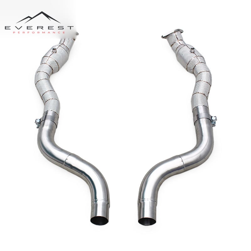 Exhaust Downpipe with Catalyst 200Cell for Dodge Challenger 6.4L 2019+ Stainless Steel Exhaust Pipe