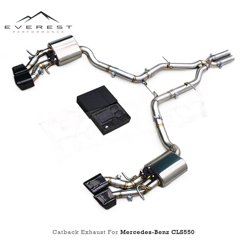 Custom SUS304 Pipe Muffler for Mercedes-Benz CLS550 4.7 V8 2010-2016 Tuning Valvetronic Catback Exhaust System with Control