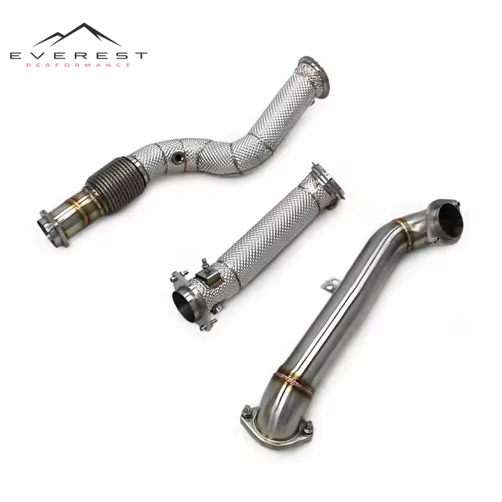 Straight Header Downpipe for BMW M3/M4 G82 G80 G83 G8X 3.0T 2019-2024 Car Escape SS304Free Flow Pipe Exhaust System
