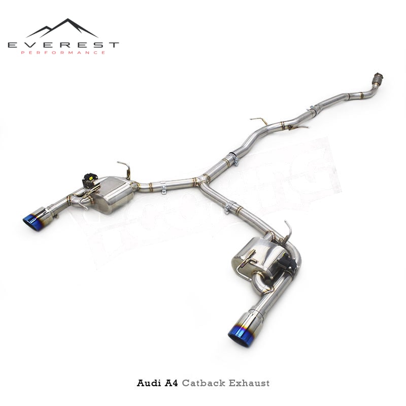 SS304L Exhaust Pipe System for Audi A4 A5 B8 B9 2.0T 2013-2016 High-quality Electronic Valve Catback Exhaust Pipe