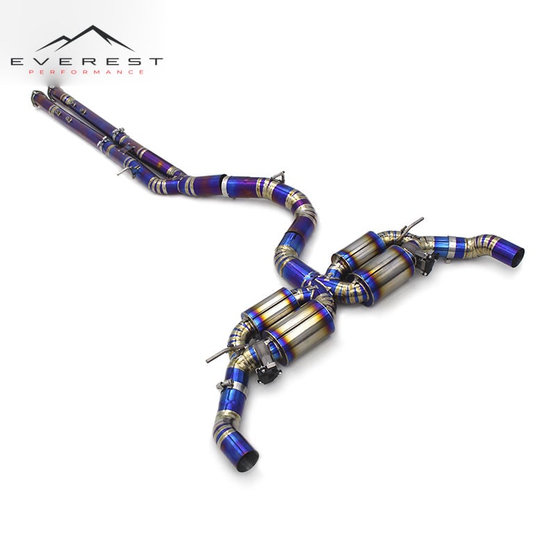 Catback for Audi TTRS/RS3 8Y 2.5T 2017-2023 Valvetronic Exhaust Four Muffler Titanium Pipe Cat Back