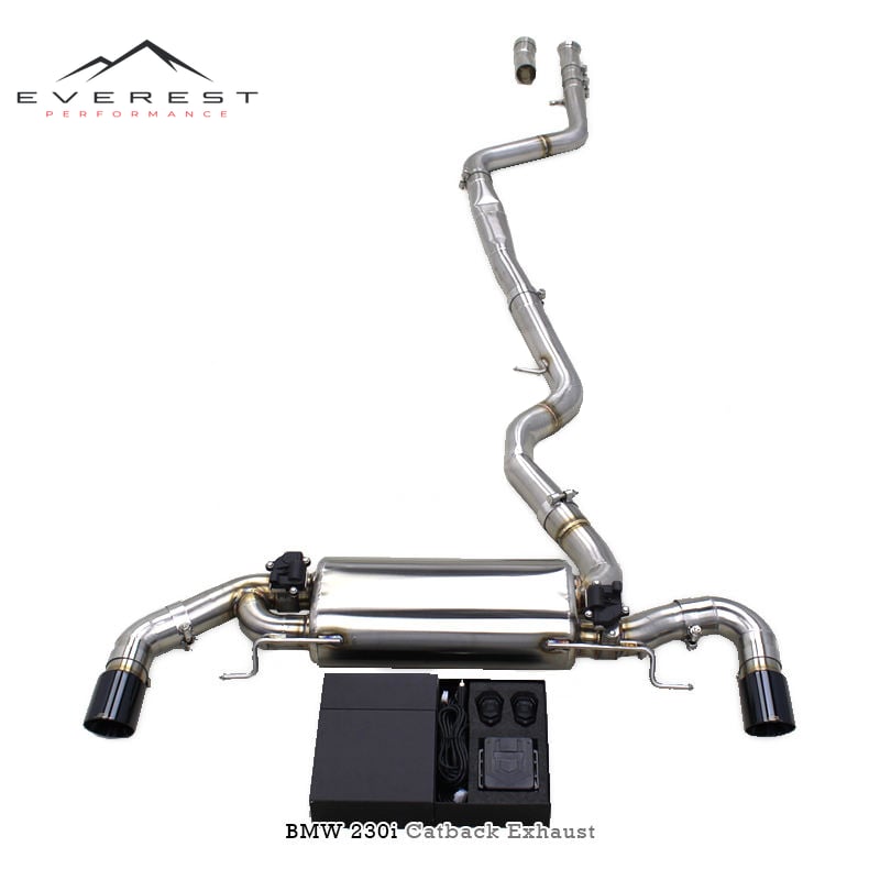 Single Tube Catback for BMW 230/230i 2.0 G42 B48 2023-2024 Stainless Steel Exhaust Pipes Muffler Valvetronic