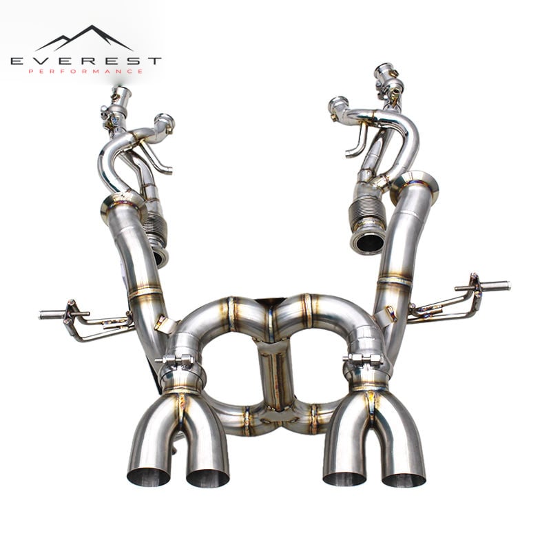 Race Straight Through Pipe Catback With Free Flow Downpipe for Lamborghini Revuelto 6.5L V12 2023-2025 Supersport Sound Pipes