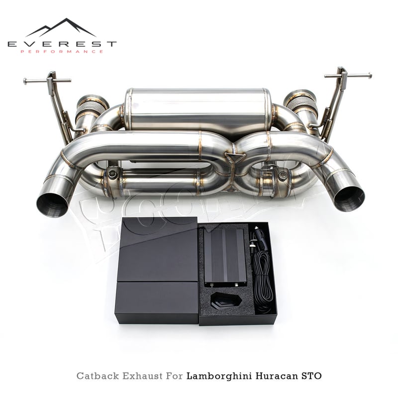 Stainless Steel Vacuum Valve Muffle Catback Exhaust for Lamborghini Huracan STO/EVO/TECNICA 5.2L 2019-2024 Racing