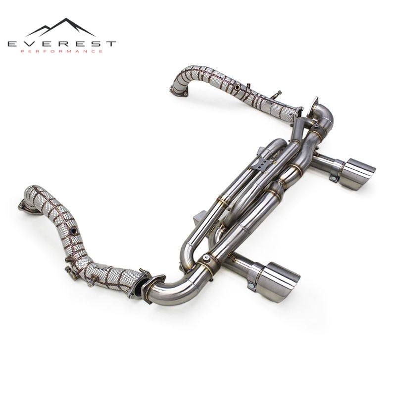 Exhaust Pipe System Muffler for Porsche 718 Cayman GT4 RS 4.0L 2019-2025 Stainless Steel Catback Exhaust Downpipe Free Flow Pipe
