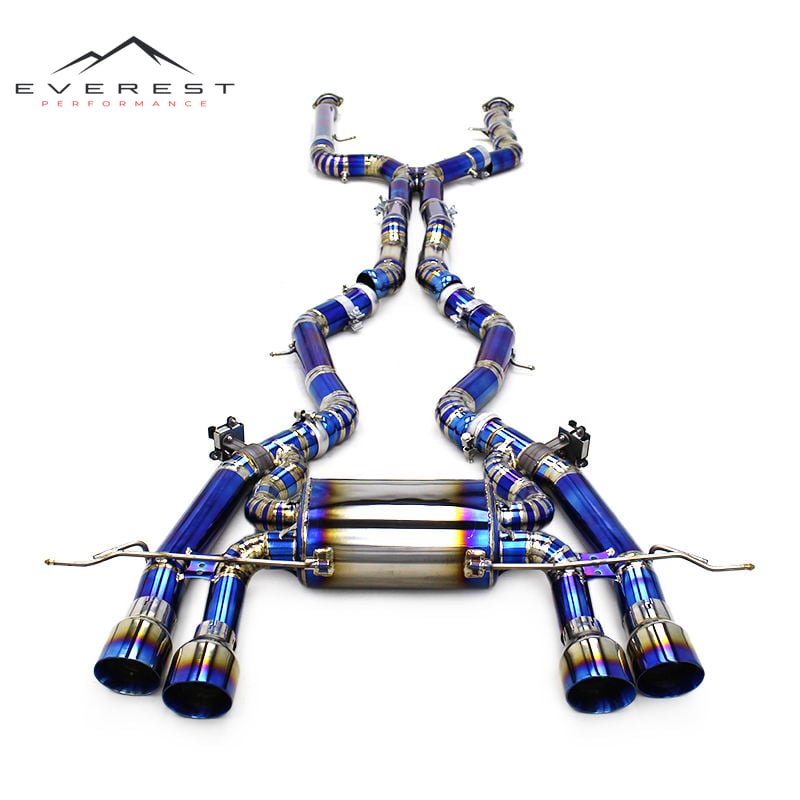 Racing Titanium Exhaust Catback for BMW M2 G87 3.0T 2023+ 3inch Equal Length Midpipe Valvetronic Exhaust Muffler System