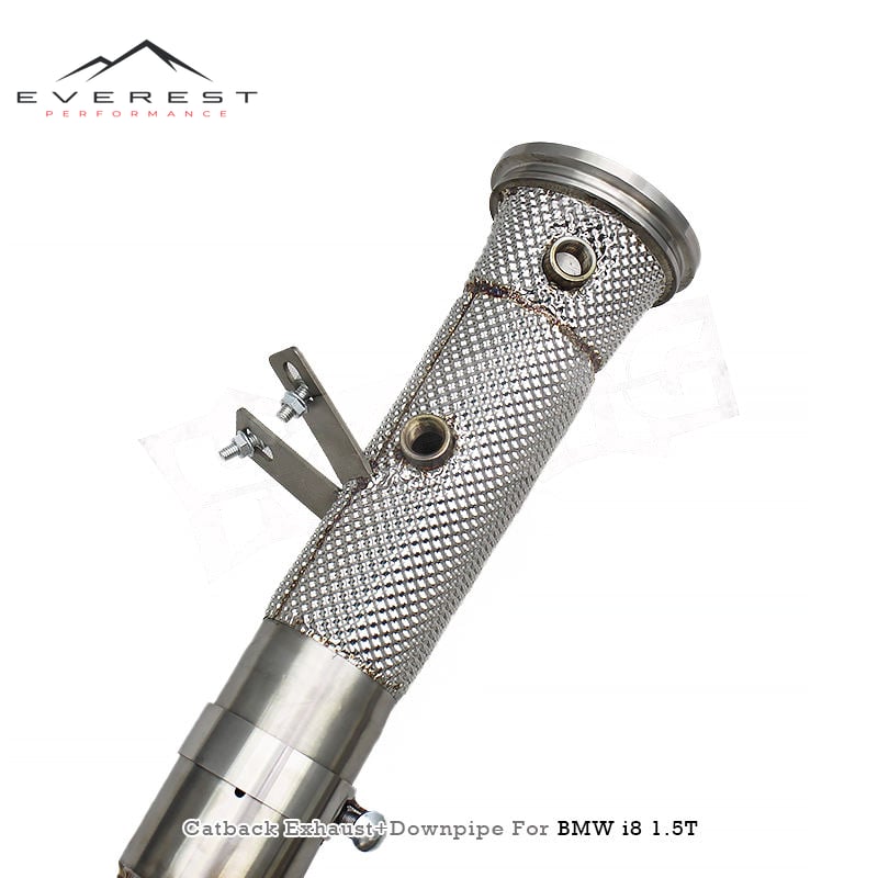 Stainless Steel Valvetronic Axle Back Exhaust Pipes for BMW I8 1.5T 2014-2019 Free Flow Downpipe With Remote Control