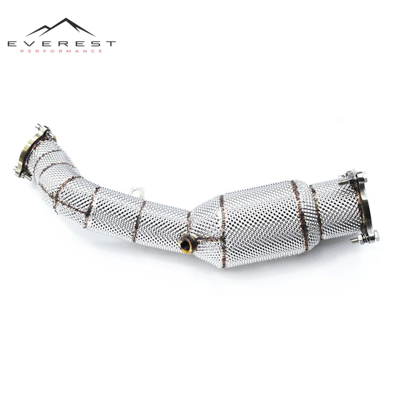 Exhaust Downpipe for Audi A4/A5 B8 1.8T/2.0T 2008-2017 Stainless Steel Heat Shield Straight Front Tube