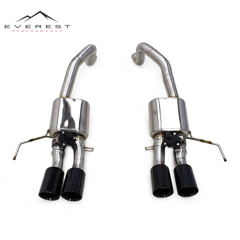 Race Sport Rear Section for Chevrolet Corvette C7 6.2L 2014-2019 Stainless Steel Muffler Exhaust Pipe Valvetronic Axle Cat Back