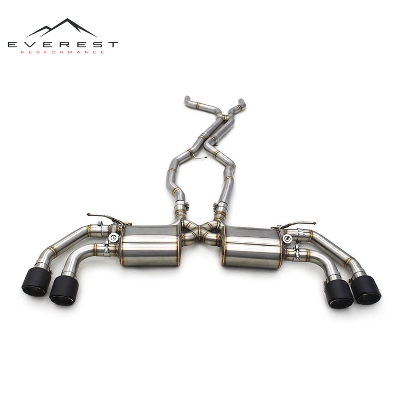 Custom Catback Muffler for Porsche Cayenne 958 4.8 2010-2016 Performance SS304 Pipe Sport Car Vacuum Valve Exhaust System