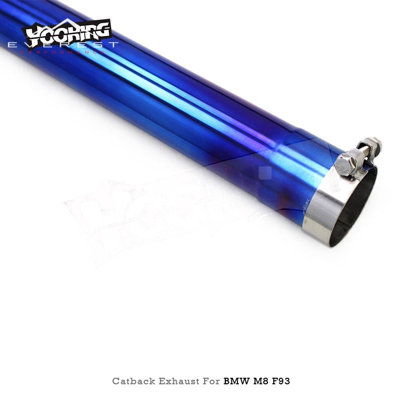 Titanium Exhaust Pipe System for BMW M8 F91/F92/F93 4.4T 2019-2023 Lightweight Catback Muffler Electronic Valve