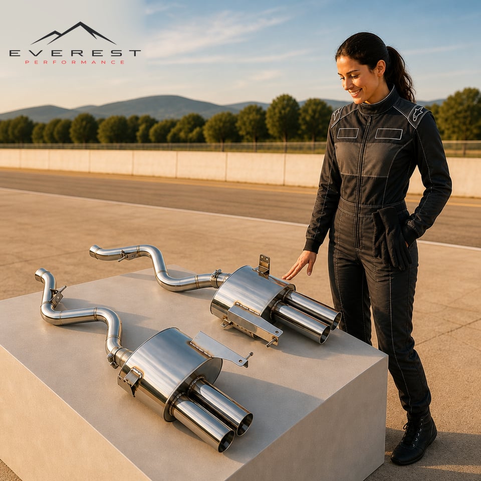 S304 Axle Exhaust for BMW M3 E90/E92/E93 V8 4.0L 2008-2013 Non Valved Exhaust PipeMuffler