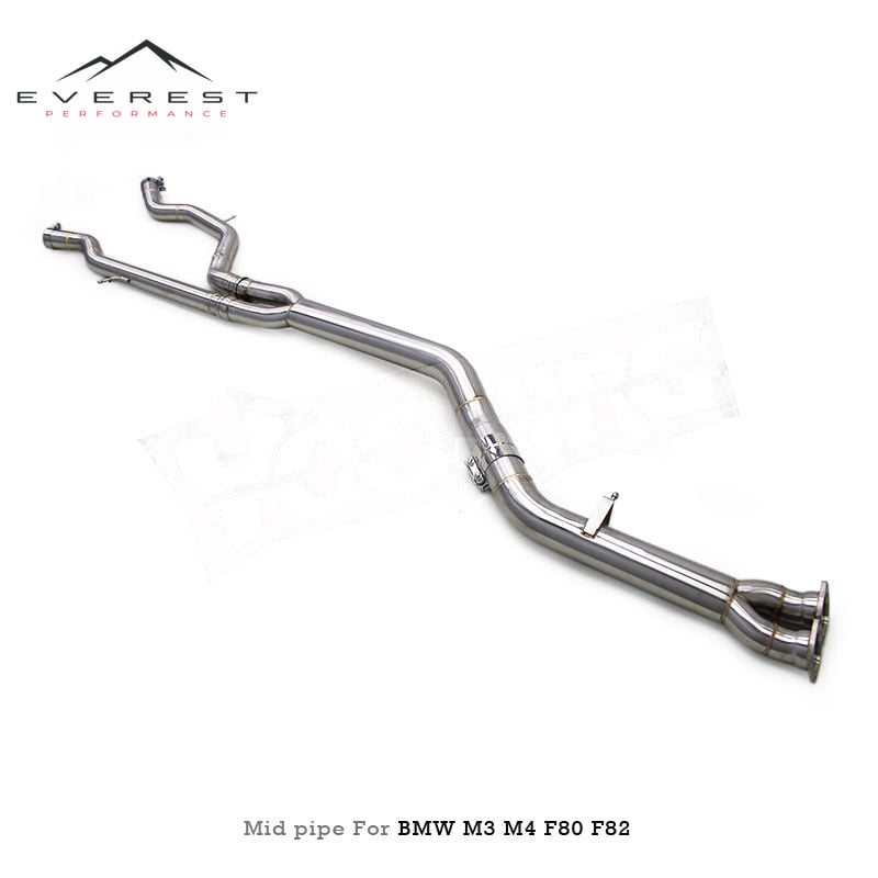 Racing Single Mid Pipe Stainless Steel Exhaust for BMW M3/M4 F80 F82 F83 S55 3.0T 2014-2019 Automobile Exhaust System