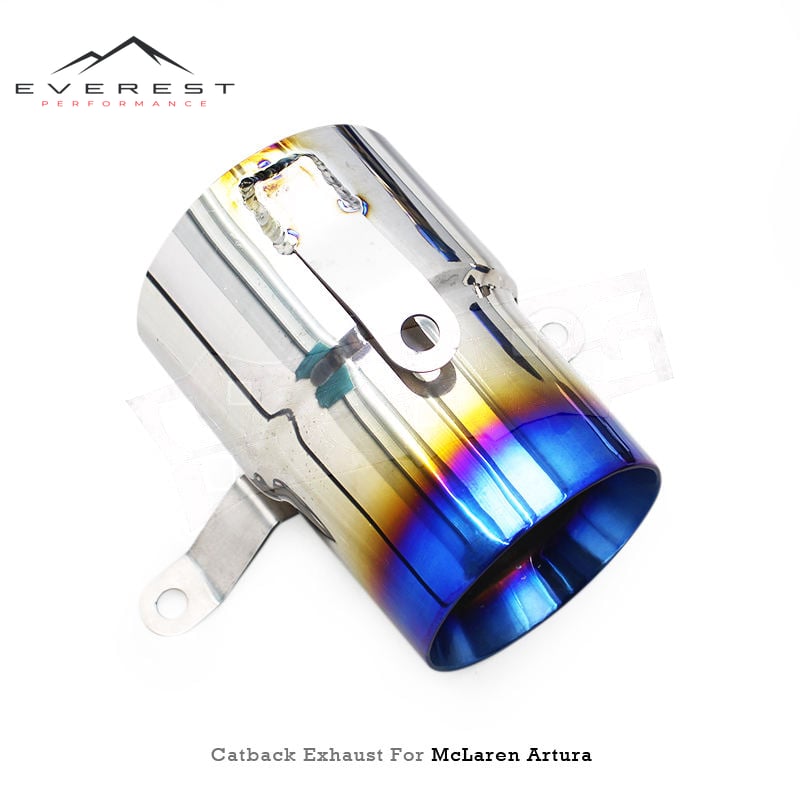 Racing Valvetronic Catback Exhaust System for McLaren Artura 2021-2024 Titanium Valved Mirror Polished 1.5mm Thick