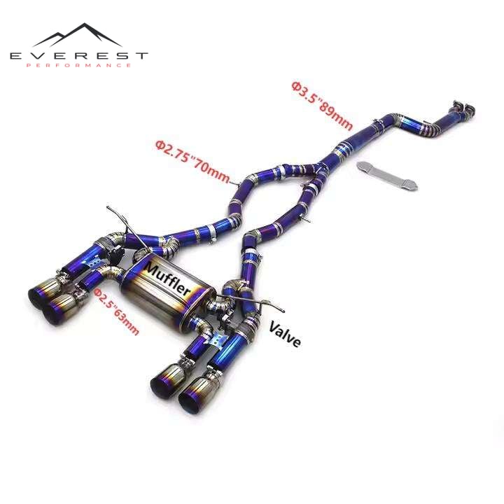 Titanium Exhaust System for BMW M3/M4 F80/F82/F8X S55 3.0T 2014-2018 Titanium Valve Electronic Exhaust Rebound System