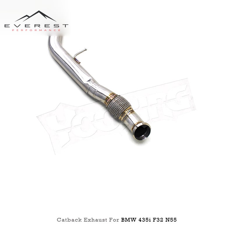 Stainless Steel 76MM/3inch Free Flow Catback Pipes for BMW 435i/440i F32/F33/F36 3.0T 2014-2020 Exhaust Pipe System