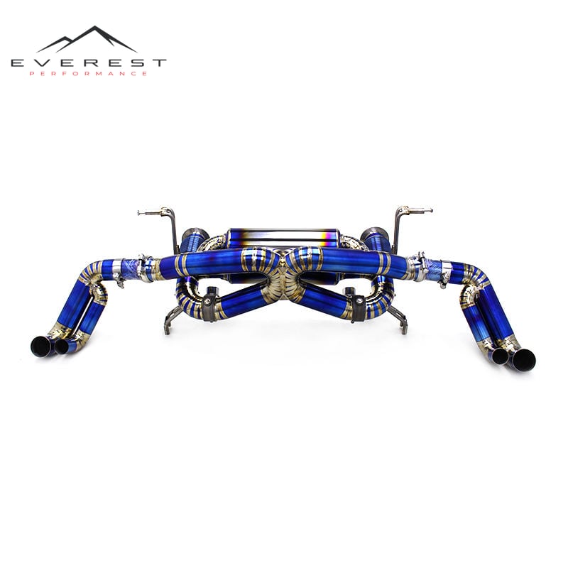 Catback Exhaust for Audi R8 V8 4.2L 2008-2015 Tuning Titanium Pipe Muffler Axle Back Quad Outlet Muffler Exhaust System