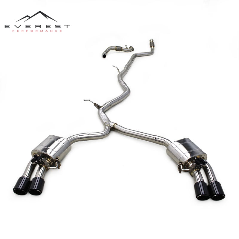 304 Stainless Steel Catback Exhaust for AUDI A4/A5 B8/B9 2.0T 2016-2022 High Performance Electronic Valve Exhaust Rebound System