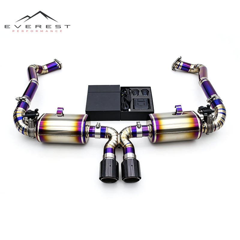 Titanium Exhaust Pipes for Porsche 718 Boxster/Cayman 2.0T 2016-2025 Valvetronic Muffler Catback Auto Part