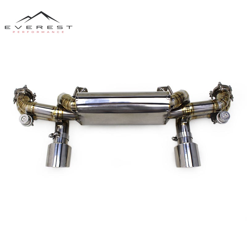 Supercar Exhaust Pipes for Porsche 718 Cayman GT4 4.0L 2020-2022 Titanium Catback Vacuum Valve Muffler