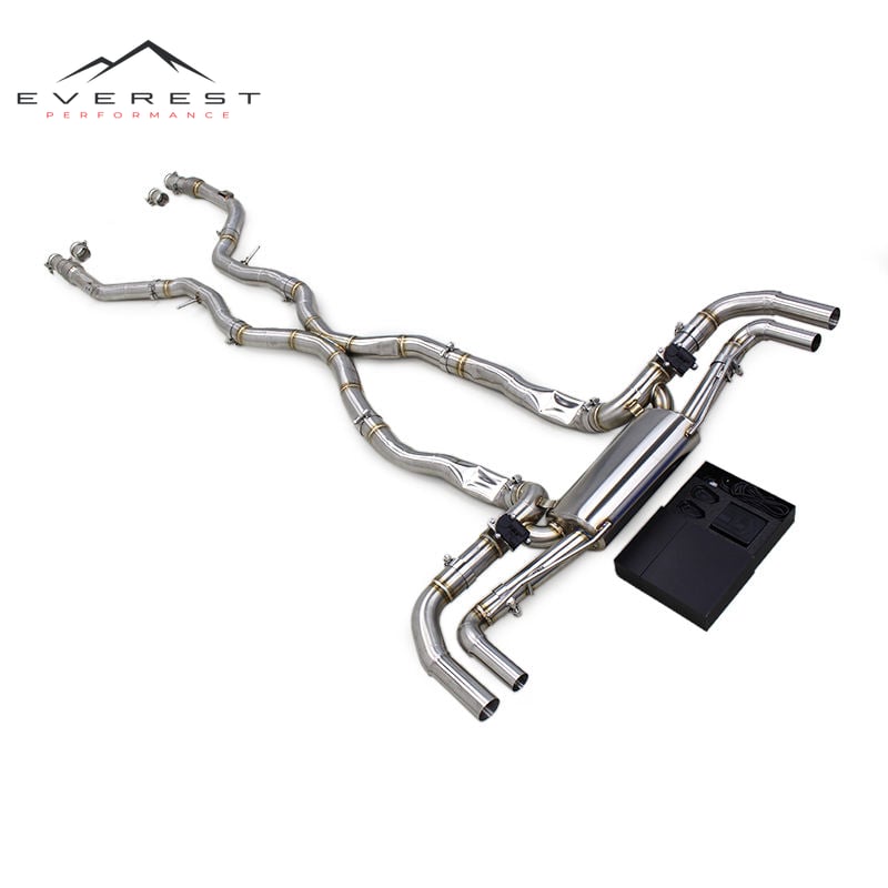 Catback Pipe for Mercedes-Benz GLE580 4.0L 2016-2024 X Pipe Tuning Sound Exhaust System Electric Muffler With Remote Control