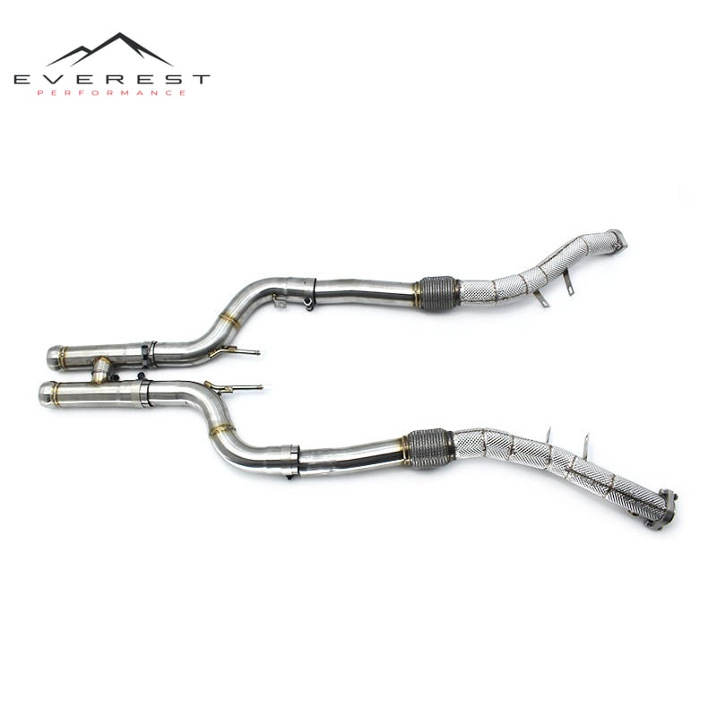 SUS304 Downpipe Pipes for Mercedes-Benz/Maybach S560 4.7 W222 (2017-2023)