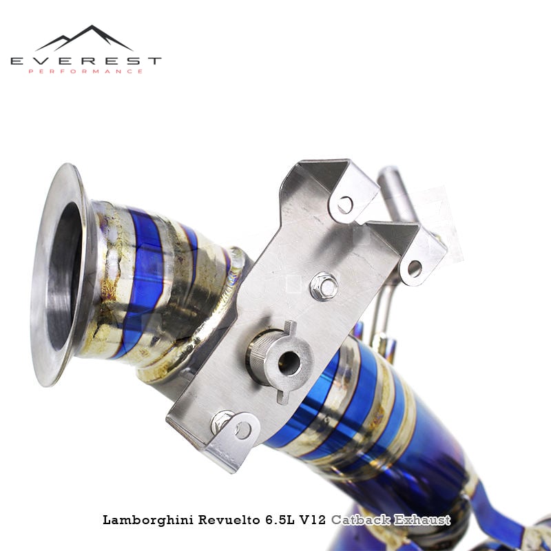 Racing Titanium Lightweight Catback Exhaust Pipe System for Lamborghini Revuelto V12 6.5 2024- Valve Muffeler Rear Section
