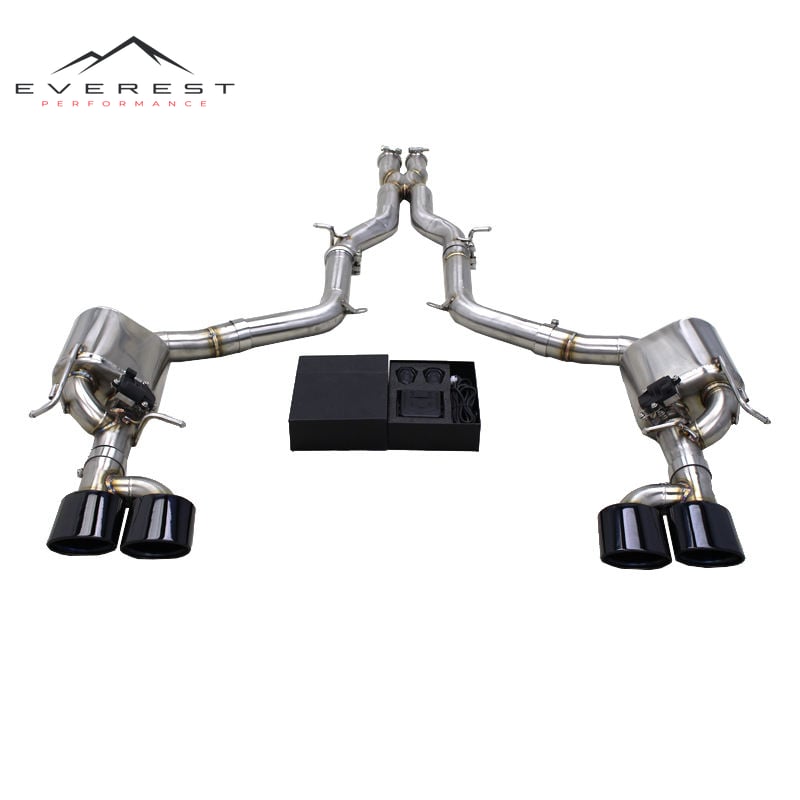 SS304L Exhaust Pipe System for Mercedes-Benz C63 AMG W204 6.2L 2012-2016 High Quality Valvetronic Catback Exhaust