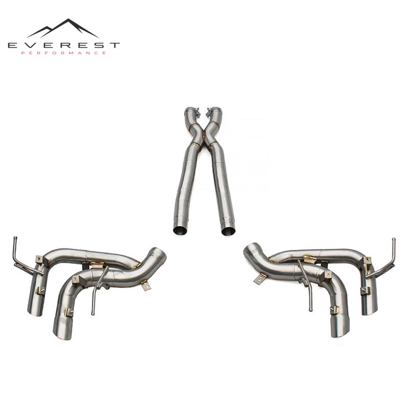 Custom Exhaust Free System for Ferrari Purosangue FUV V12 6.5L 2022+ Stainless Steel X Midpipe Active Sound Catback Muffler