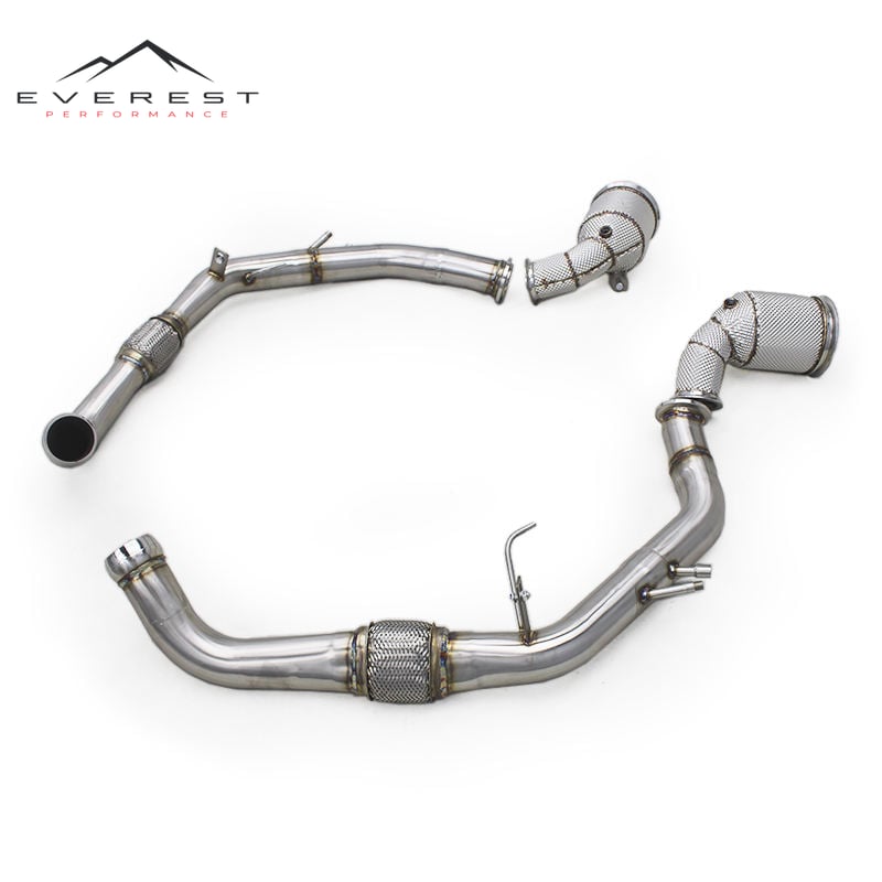 Catted Downpipe for Porsche Panamera 971/971.2 2.9T 2017-2023 Stainless Steel Exhaust System Pipe Catalyst Downpipe