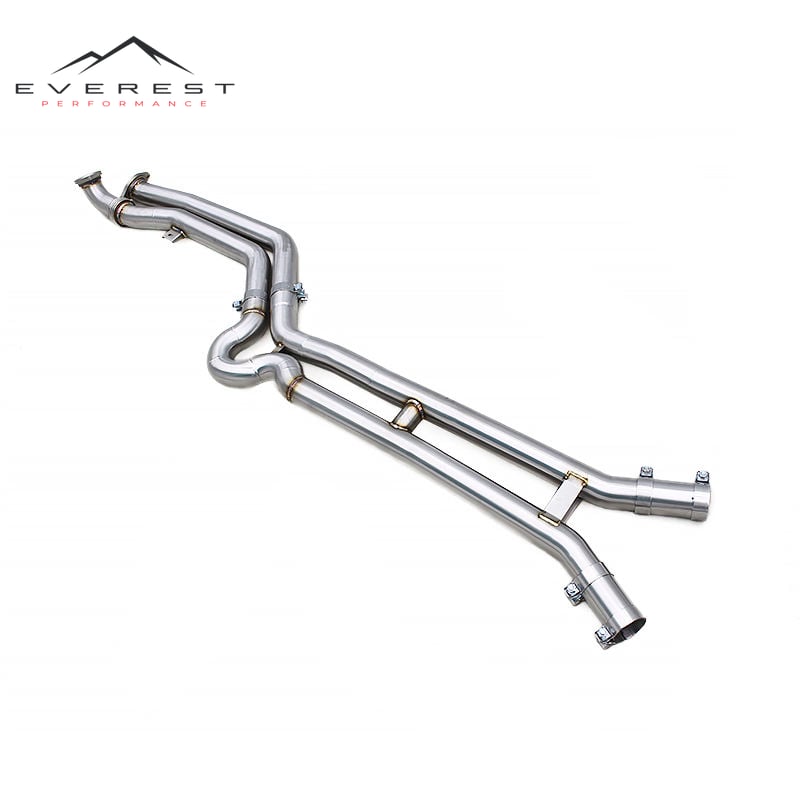Car Exhaust Pipes With H Pipe for BMW M3/M4 G80/G82 CS 3.0T 2021-2024 Stainless Steel Mid Pipes Modified Sounds
