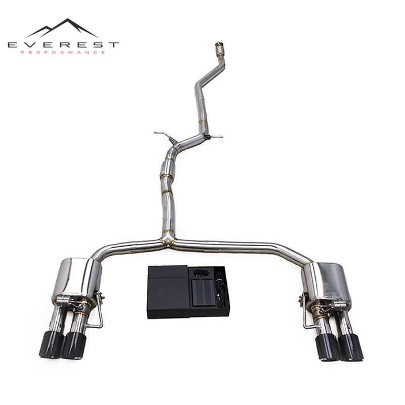 Race Sport Valved Muffler for AUDI A4/A5 B8 2.0T 2016-2022 Stainless Steel Exhaust Pipe Tuning Catback Exhausted With Controller