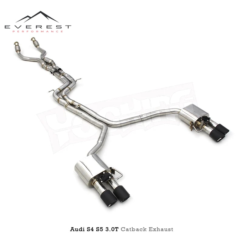 Stainless Steel Valvetronic Exhaust System for Audi S4/S5 B8.5 3.0T 2013-2023 Catback Muffler Escape Modified Sounds