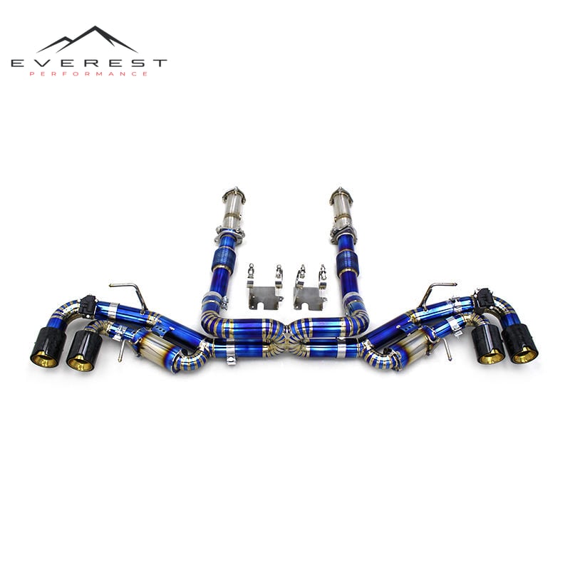 Electronic Valve Catback System for Chevrolet Corvette C8 2019-2025 Titanium Exhaust Pipe Muffler MP Tips