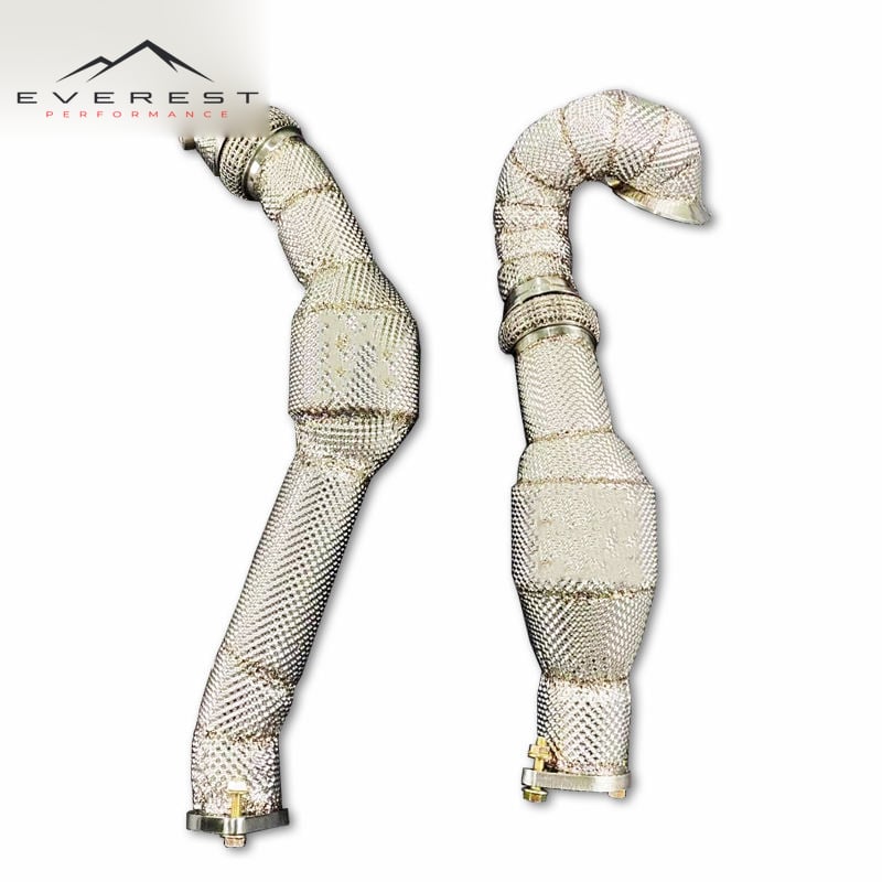 High-flow Exhaust Catalytic Converter Downpipe for BMW TH7 730/740 N54 F02 3.0T 2009-2015 304stainless Steel Pipe Exhaust System
