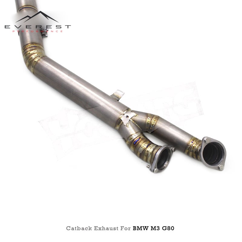 Titanium High Quality 3.5inch Single Midpipe Exhaust Pipes for BMW M3/M4 G80/G82 S58 3.0T 2021-2024 Valvetronic Catback