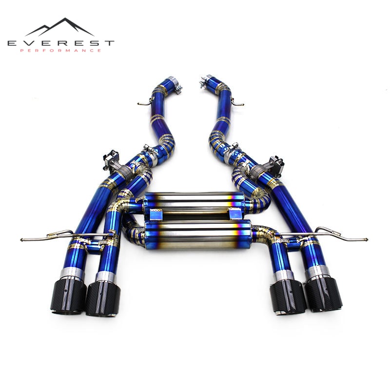Custom Axle Back Exhaust for BMW M2 G87 3.0T S55 2023-2024 Newest Titanium Pipes Muffler Valvetronic Exhaust System Silencer
