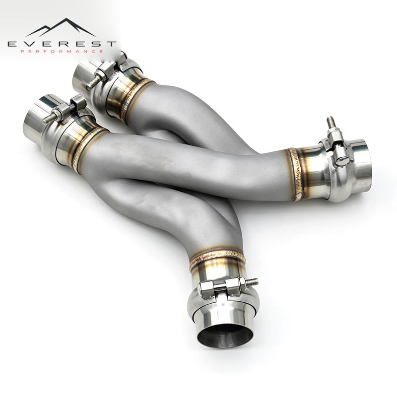 Stainless Steel Exhaust for BMW G90/F90/X7 3D Printing Universal Z/X Diversion Pipe 2.5''/2.76''/3''/3.5'' Size