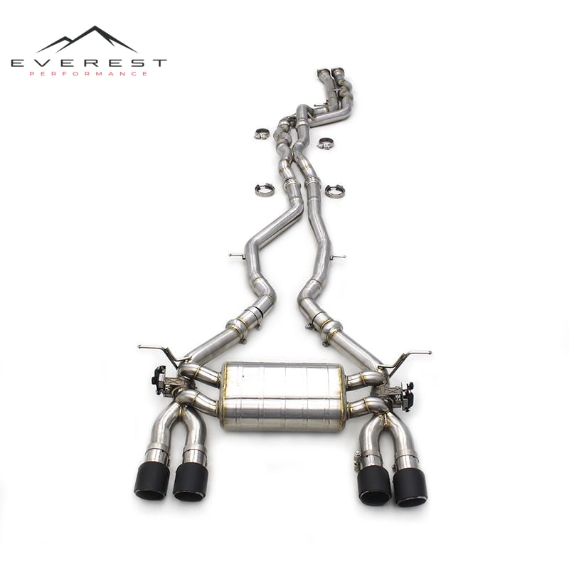 SS304 Exhaust Pipe System for BMW M3/M4 F80/F82 3.0T 2014-2019 Racing Valvetronic Catback Exhaust Four Outlet Nozzle