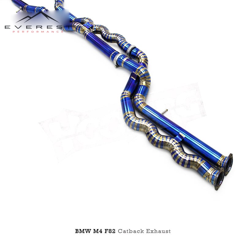 Titanium Exhaust Pipes System for BMW M3 M4 F80 F82 3.0T 2015-2019 Equal-length Tubular Electronic Valve Catback Exhaust