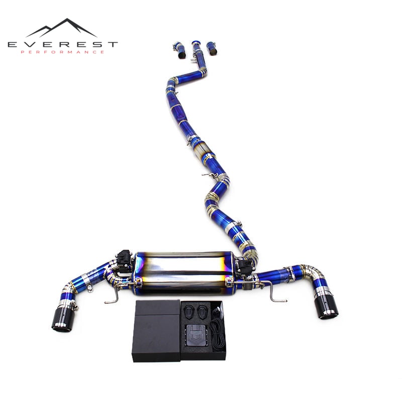 Titanium Blue Catback for BMW 230/230i 2.0L G42 B48 2024 Valvetronic Muffler Catback Exhaust System With Remote