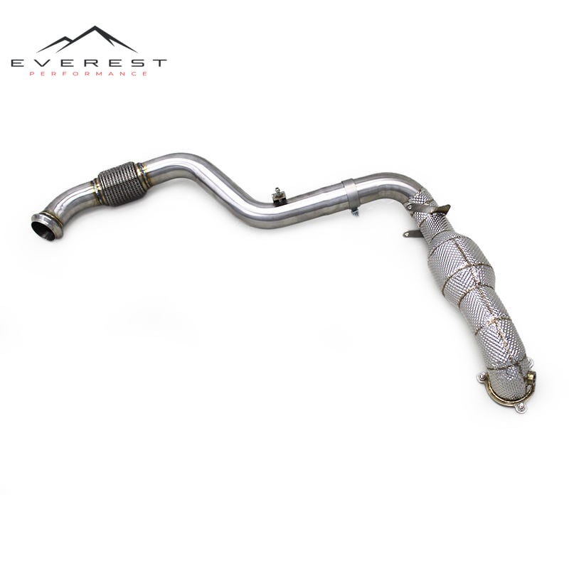 Catted Downpipe Exhaust Pipes for Mercedes-Benz CLA250 2.0T 2014-2021 Stainless Steel High Flow Header
