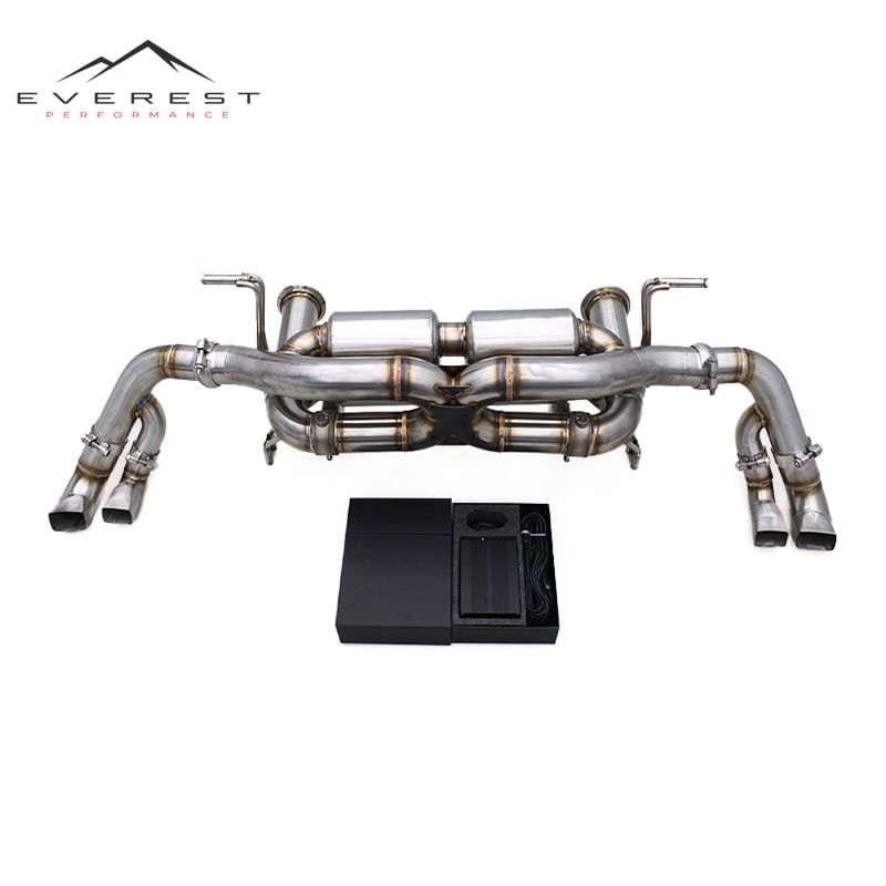 Catback Muffler for Audi R8 V10 5.2L 2017-2019 Stainless Steel Valve Exhaust System With Remote Control