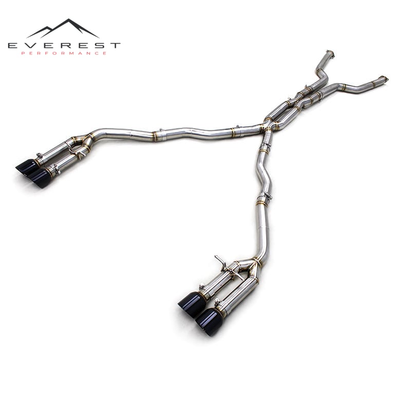 Auto Straight Pipe Catback for BMW M6 E63 V10 5.0L 2006-2010 Stainless Steel 2.75inch Exhaust Pipe Dual X Midpipe Sound Exhaust