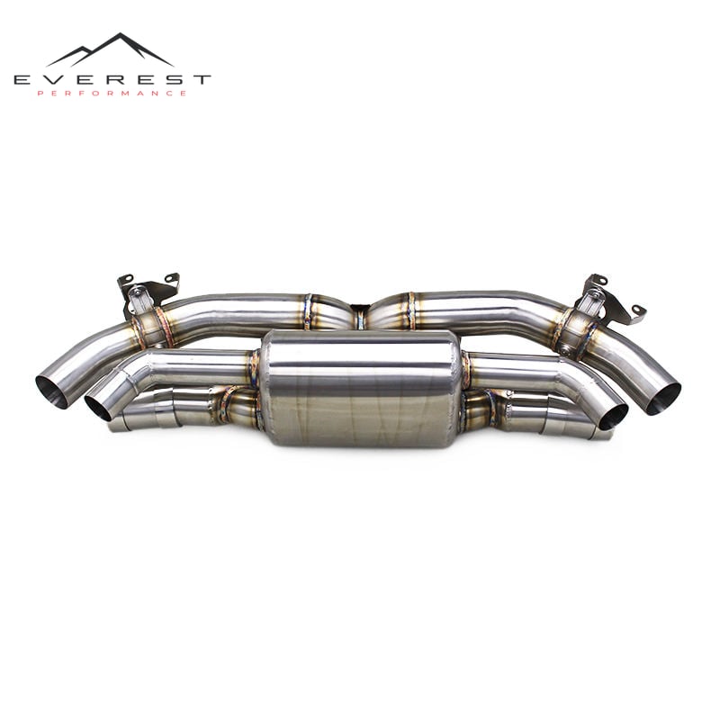 Catback Muffler Pipe for Porsche 911 992 Turbo S/Carrera S 3.0T/3.8T 2019-2024 Axle Back Exhaust Pipe with Valve