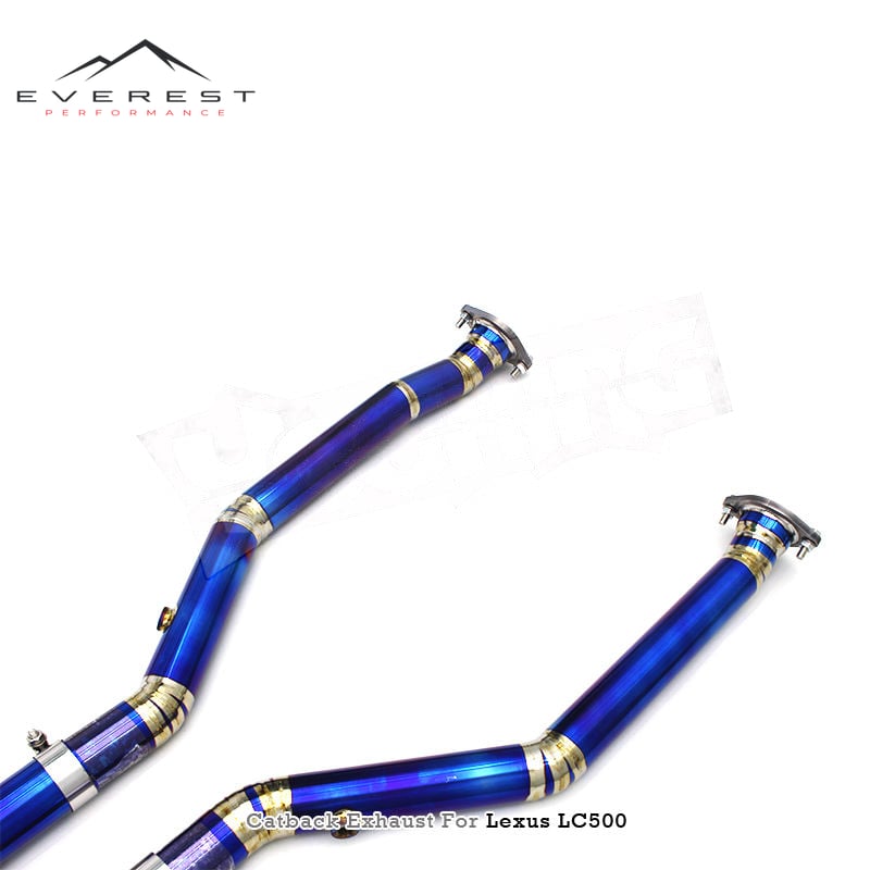 Titanium Lightweight Exhaust Pipe for Lexus LC500 V8 5.0L 2018-2025 Valvetronic Valved Muffler Catback Multiple Designs