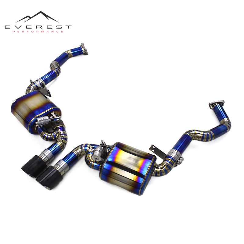 Titanium Exhaust for Porsche BOXTER/CAYMAN(987.2) 2005-2013 Titanium Auto Exhaust Catback Valved Muffler Axleback